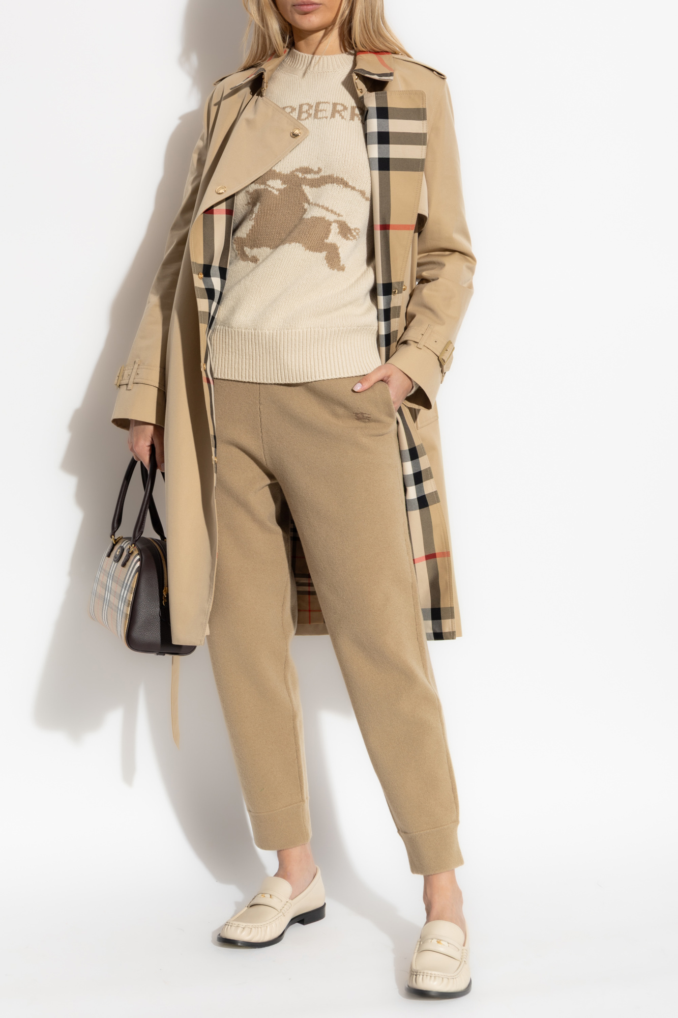 Burberry Pants with logo | Women's Clothing | Vitkac